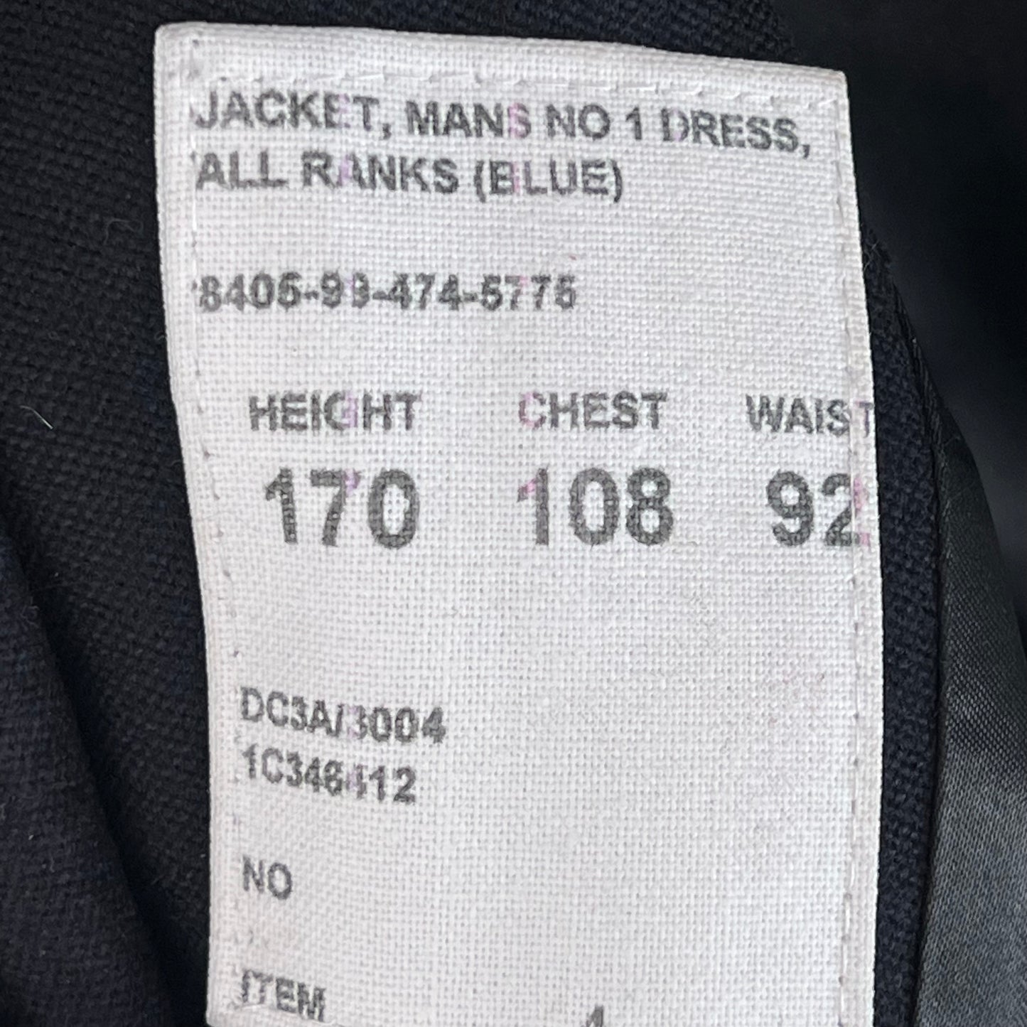 British Army No. 1 Dress Jacket - Large 170/108