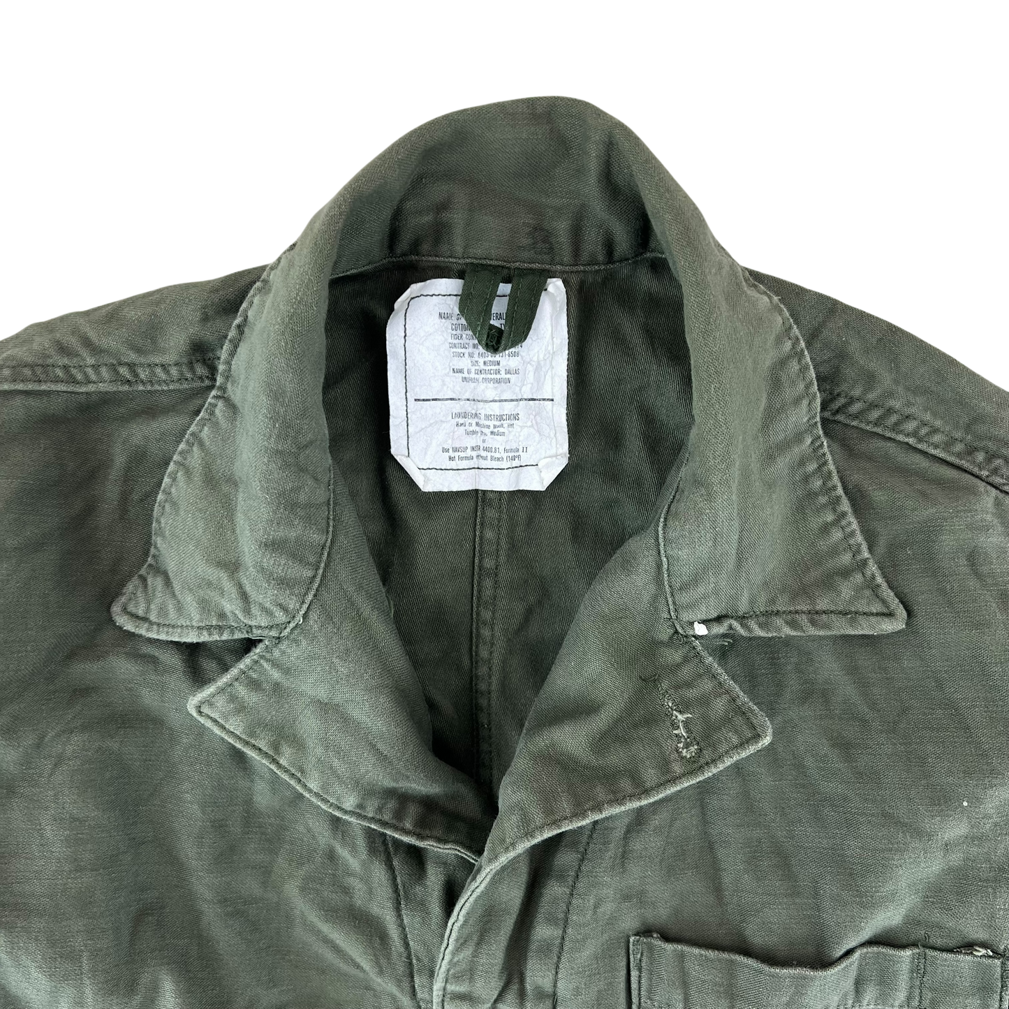 US Army Olive Green Sateen Coveralls - Medium