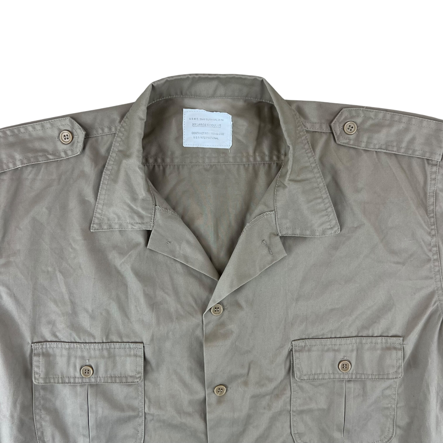 US Marines M94 Fawn Short Sleeve Shirt - XX Large