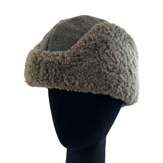 Swedish Army WW2 M43 Wool Ushanka Cap - Small 56cm