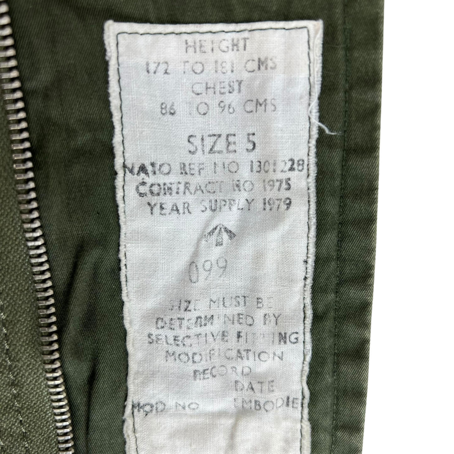 British RAF 70s Aircrew Cold Weather Mk 3 Jacket - Medium SIZE 5