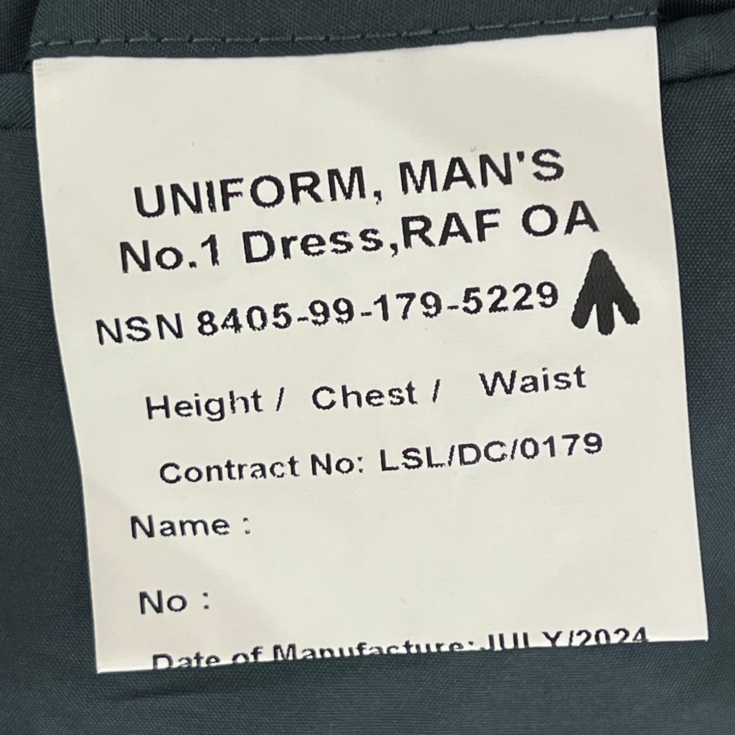 British Royal Air Force No. 1 Dress Jacket - Medium 92R