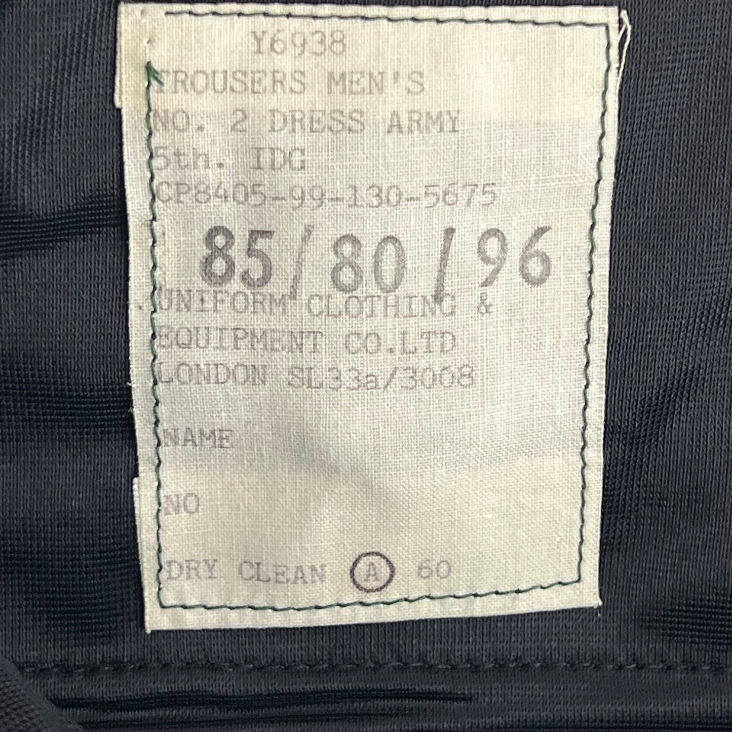 British Army Royal Inniskilling Dragoon Guards No. 2 Dress Trousers - W32 L32.5