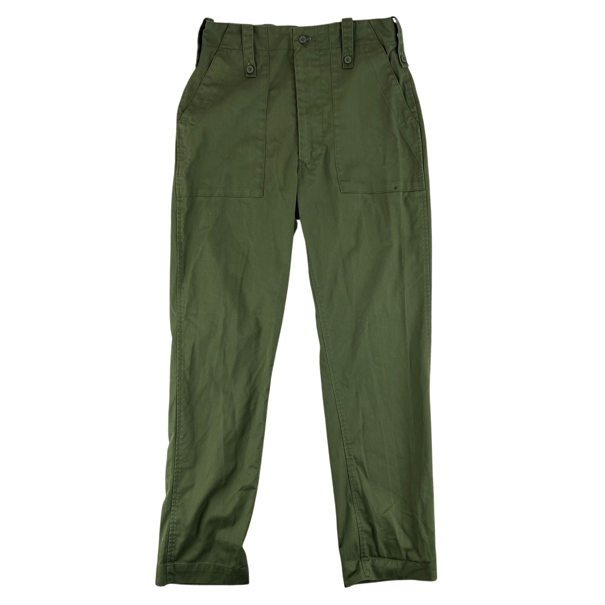 British Army Olive Green Fatigue Work Trousers - W31 L32