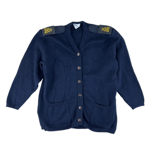 British Royal Navy Women's Blue Cardigan - Medium 96cm