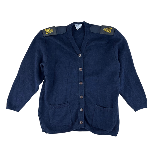 British Royal Navy Women's Blue Cardigan - Medium 96cm
