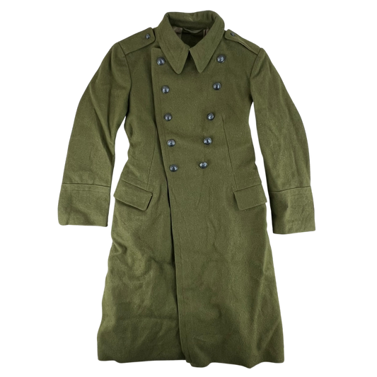 Romanian People's Army 80's Khaki Wool Greatcoat - Medium