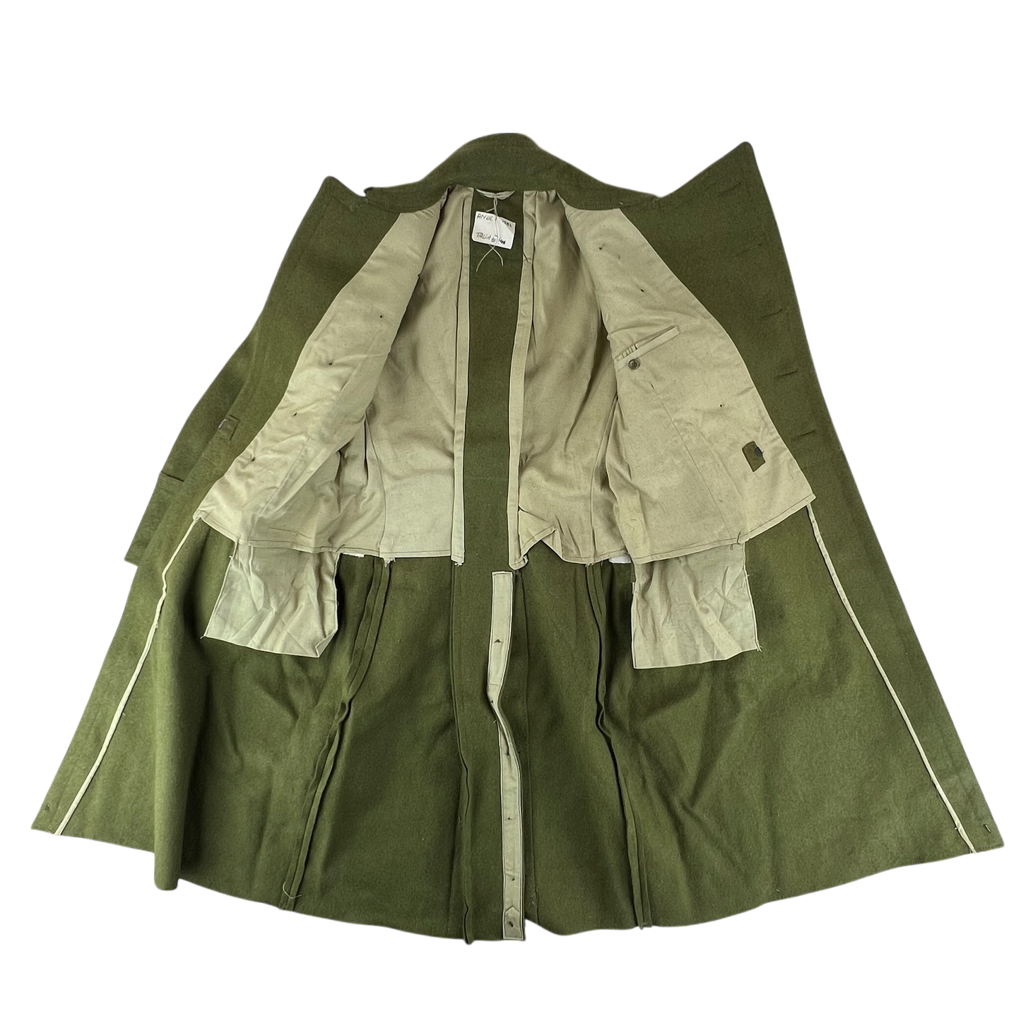 Romanian People's Army Khaki Wool Greatcoat - Small