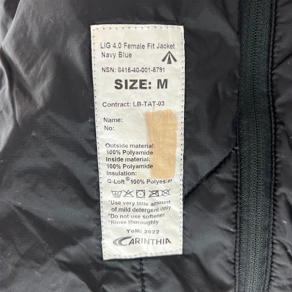 British Royal Navy Carinthia LIG 4.0 Thermal Jacket - Medium