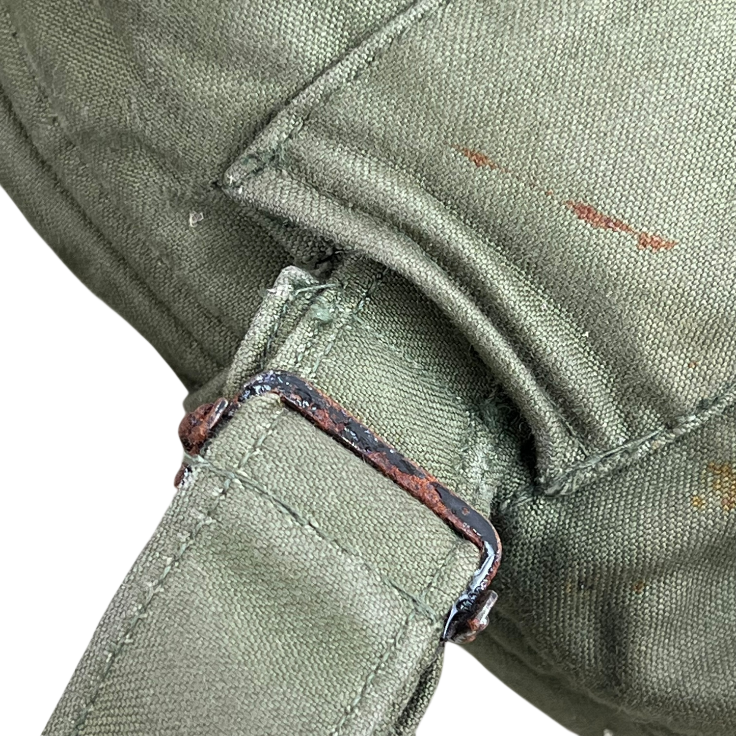 British Army 60s Olive Green Middle Parka - Large SIZE 2