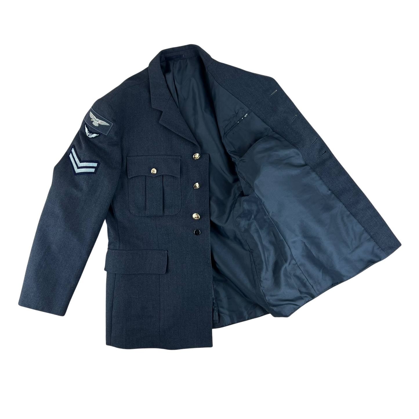 British Royal Air Force No. 1 Dress Jacket w/ Belt - Large 112L