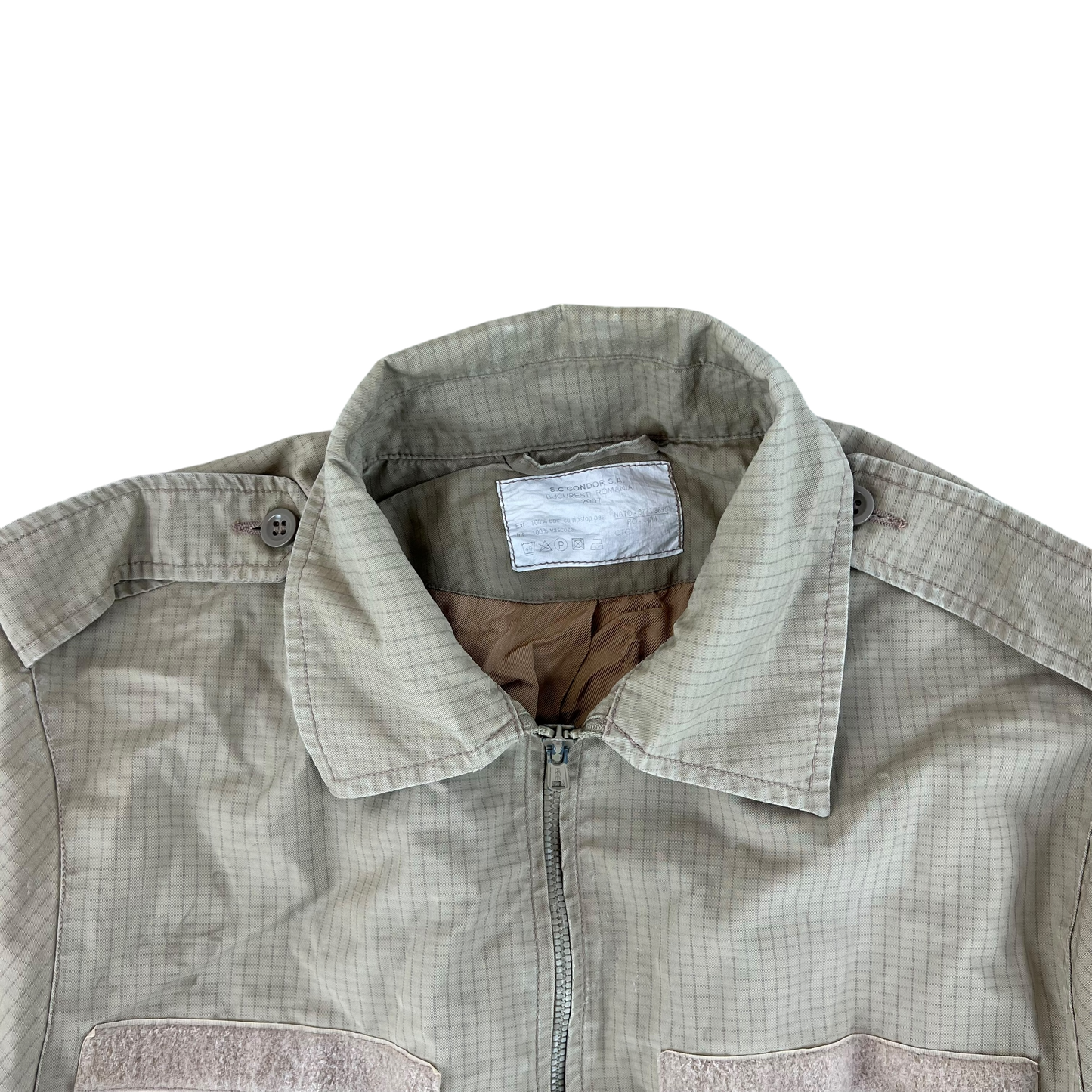Romanian Army Tan Ripstop Blouson Jacket - Medium