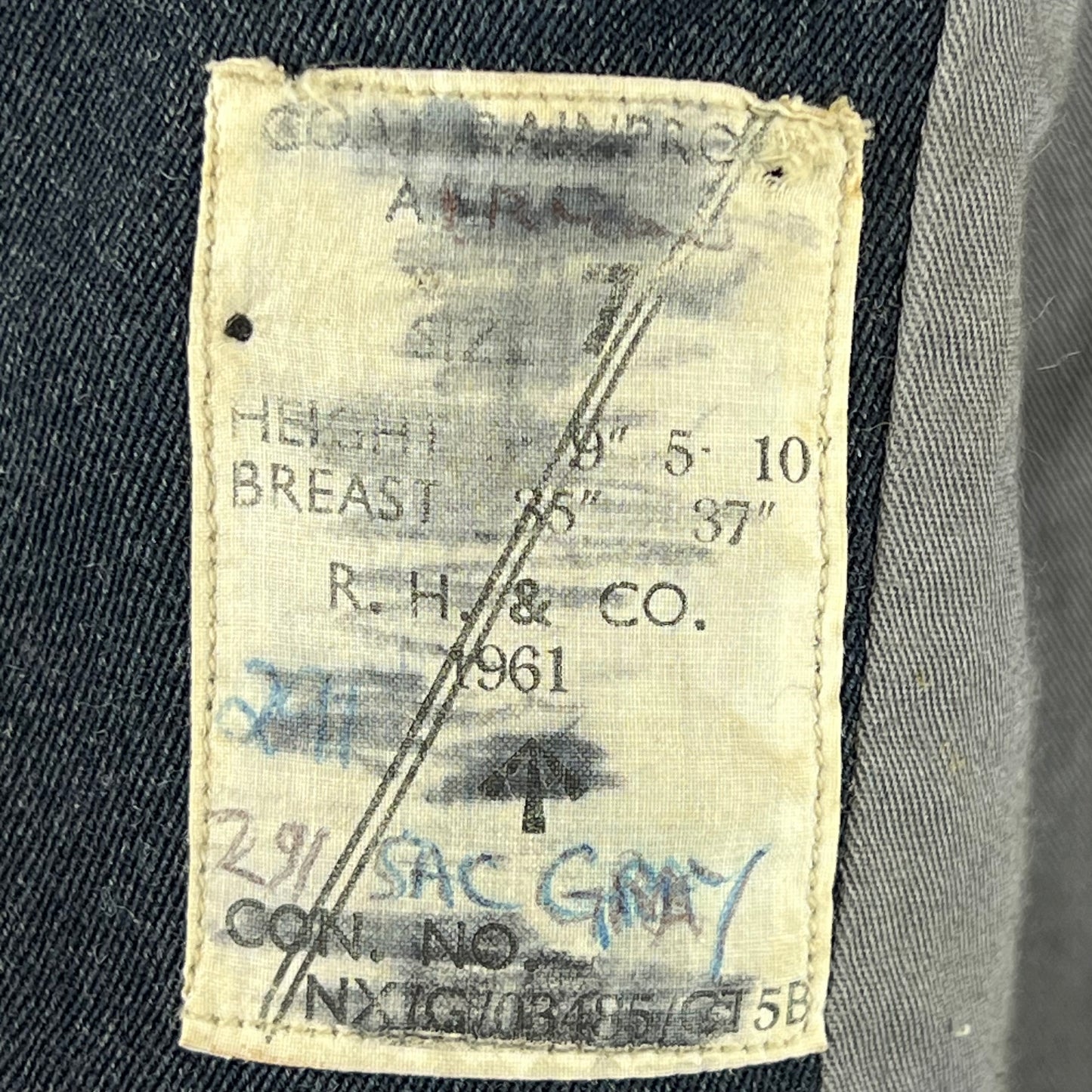 British RAF 60s Raincoat Trenchcoat - Medium