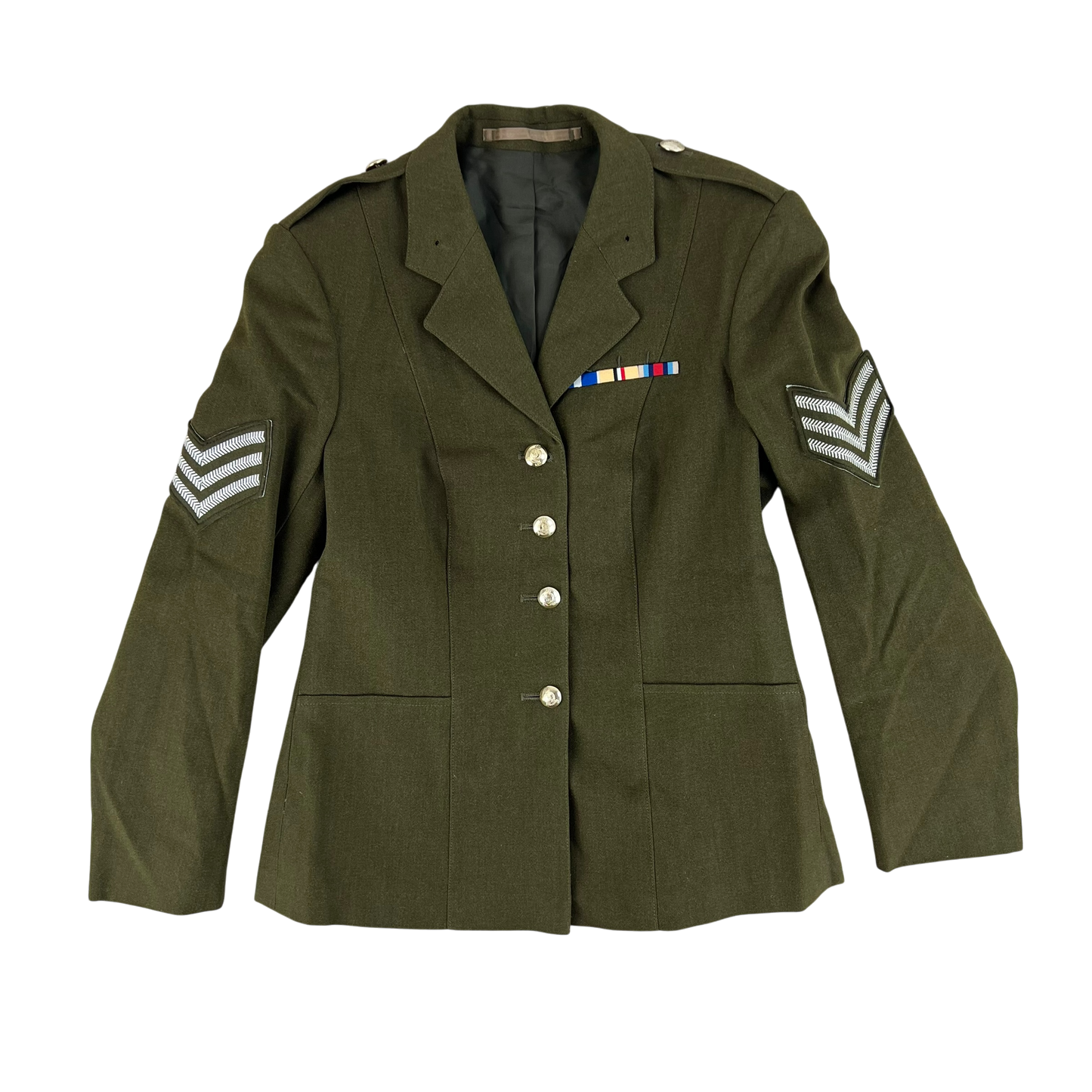 British Army Women's No. 2 Khaki Dress Jacket - Adjutant Generals Corps - Small 162/88