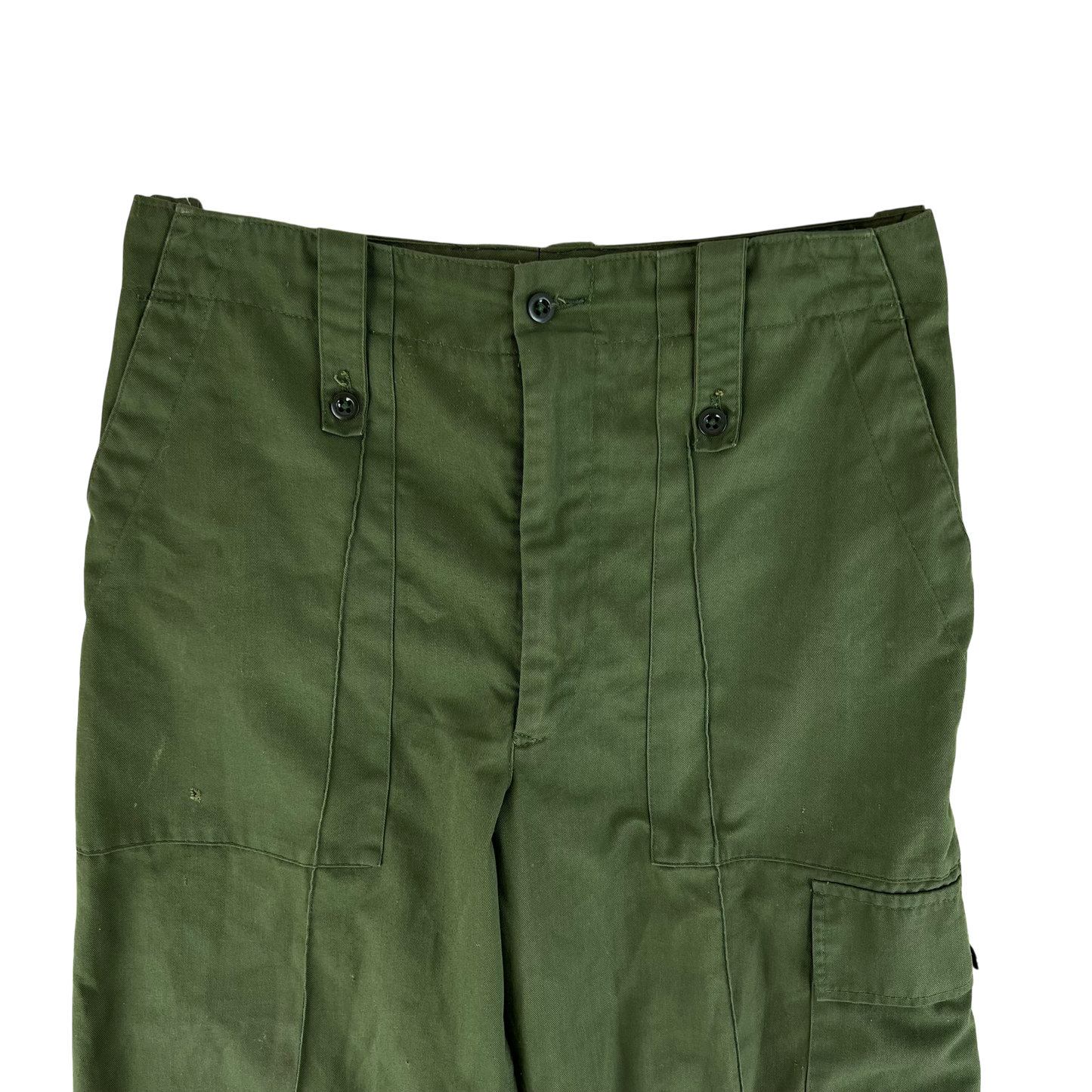 British Army Olive Green Fatigue Work Trousers - W31 L30
