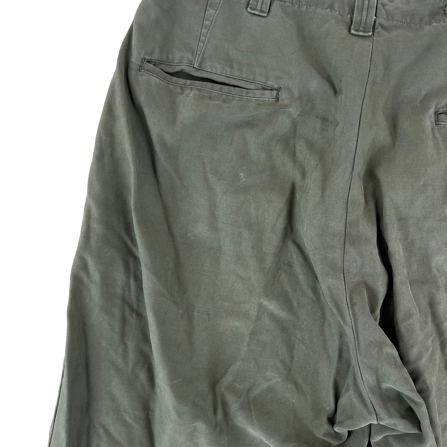 US Army M43 WW2 Olive Green Combat Trousers - W33 L30