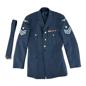 British Royal Air Force No. 1 Dress Jacket w/ Belt - Large 108L