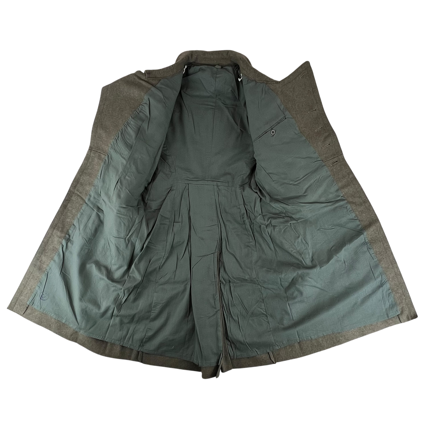 Bulgarian Army Officer's Khaki Wool Greatcoat - Medium
