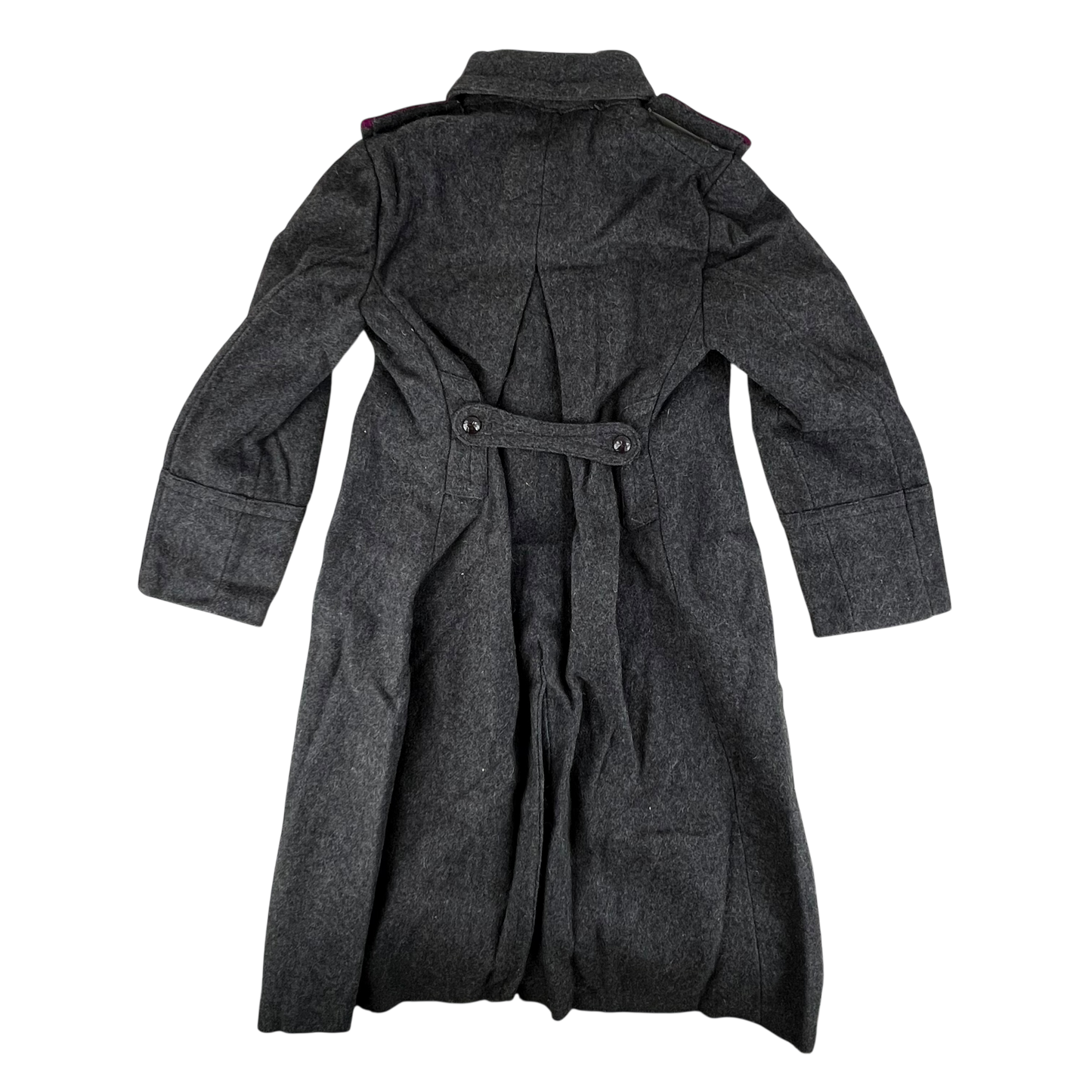 Bulgarian People's Army 80s Grey Wool Greatcoat - Medium