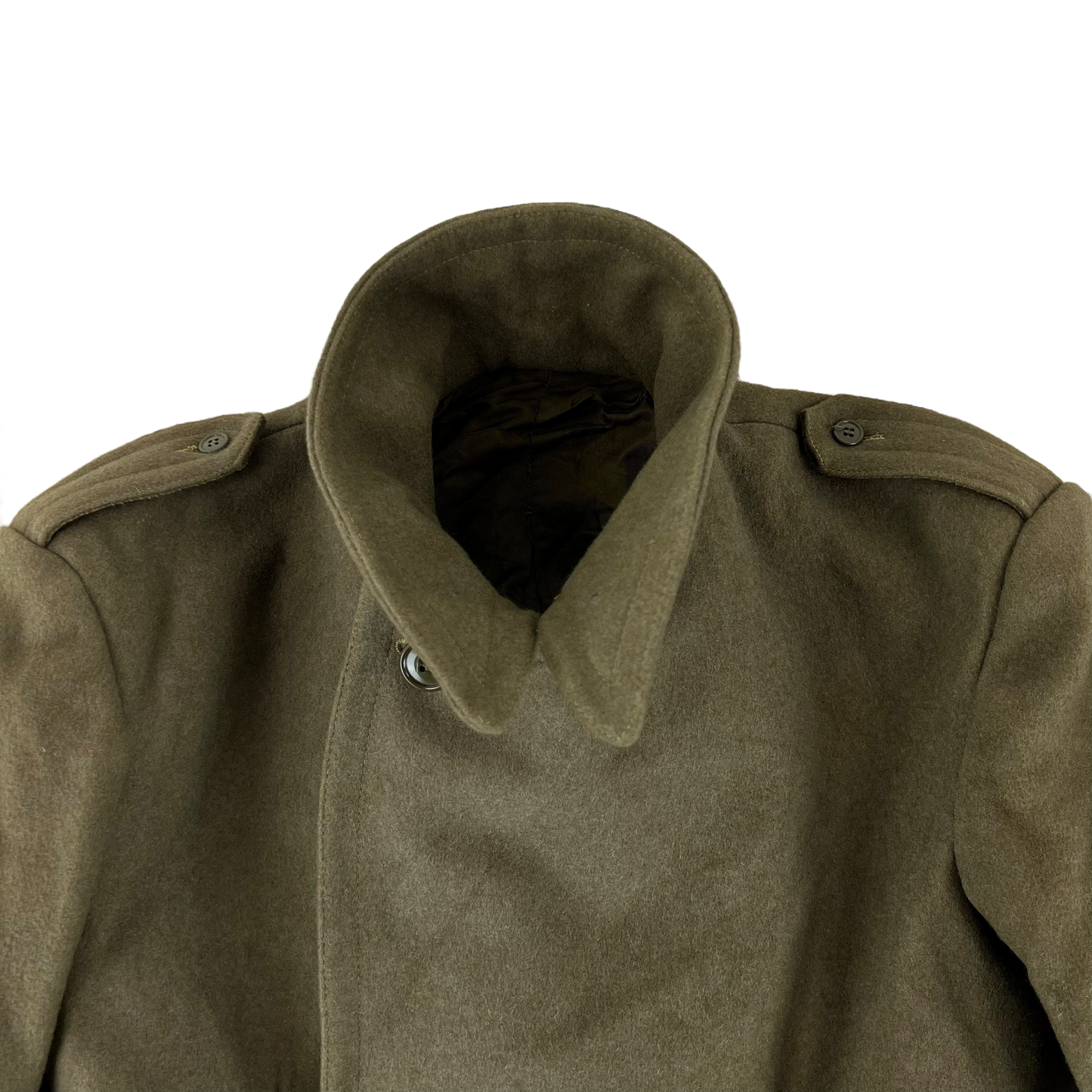 Italian Army 70's Khaki Greatcoat - Large
