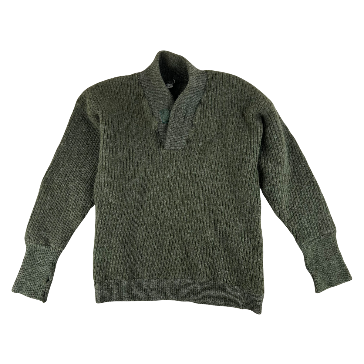 Norwegian Army M51 Olive Wool Jumper - Large