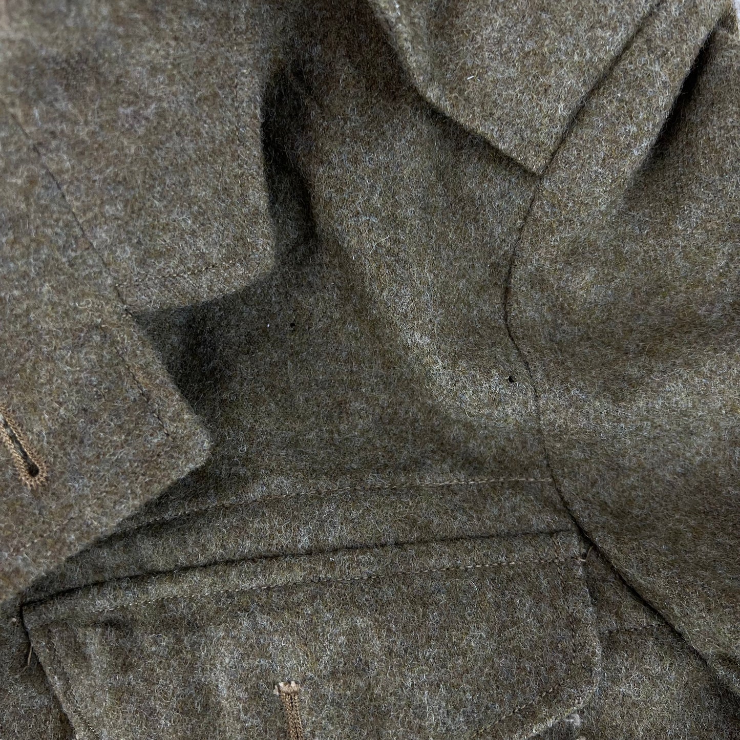 British Army 50s Khaki Ike 1949 Pattern Battle Dress Jacket - Small SIZE 7