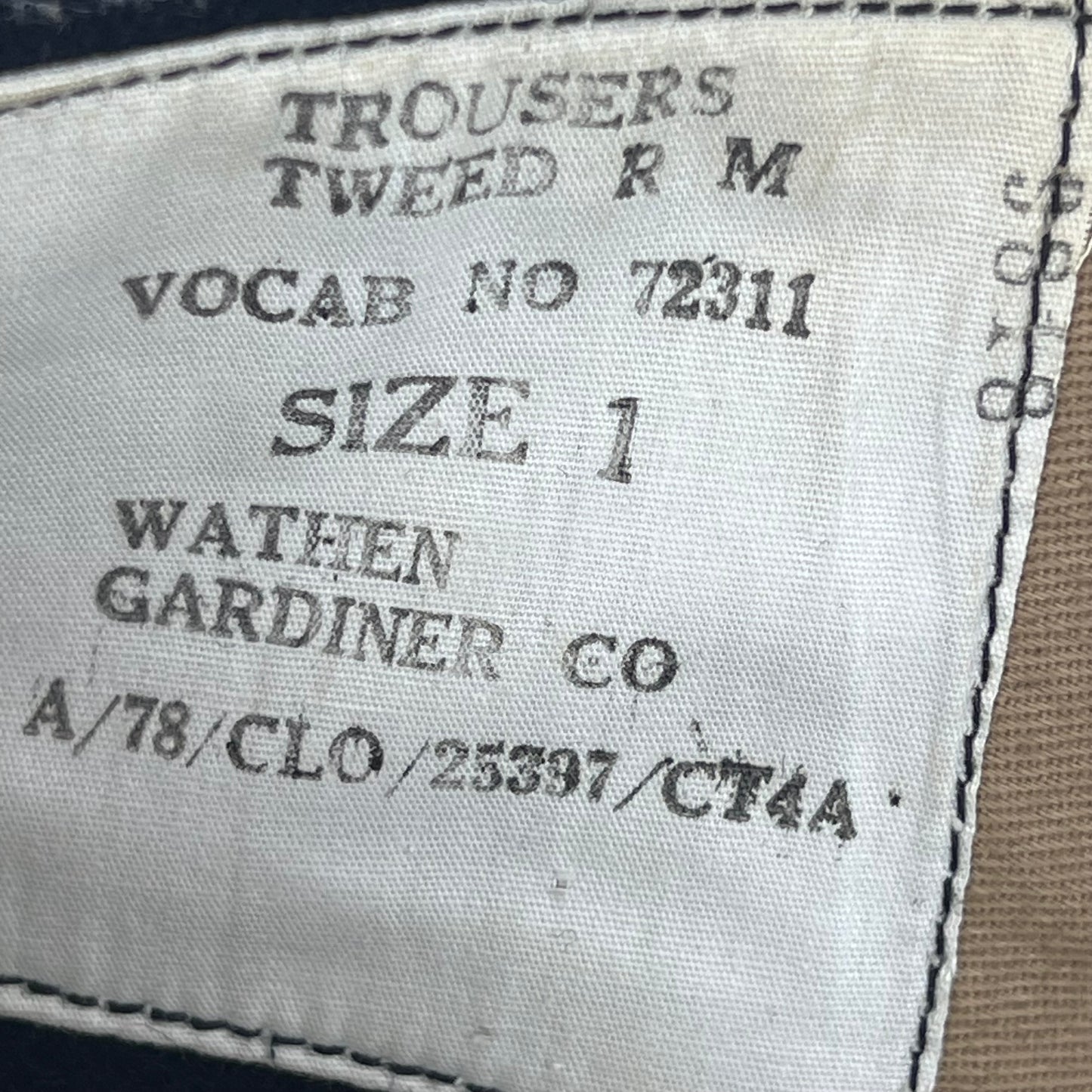 British Royal Marines 1960's No 1 Dress Trousers -
