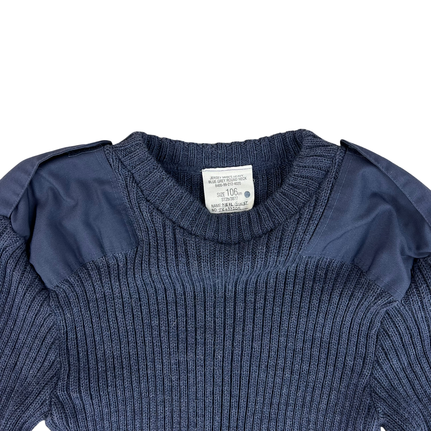 British RAF Wool V Neck Pullover Jersey Jumper - Medium