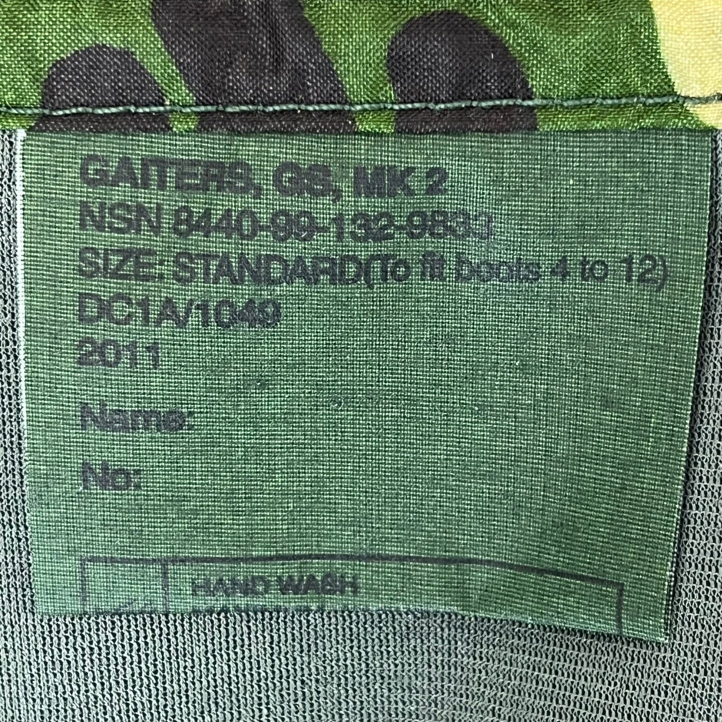 British Army Mk II DPM Camouflage Gaiters