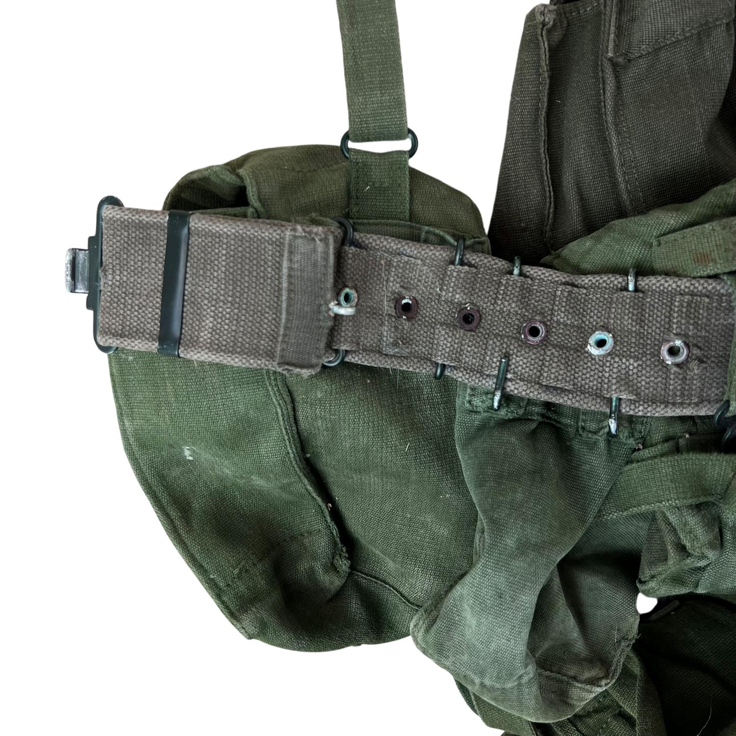 British Army 58 Pattern Webbing Yoke & Pouch Set - Medium