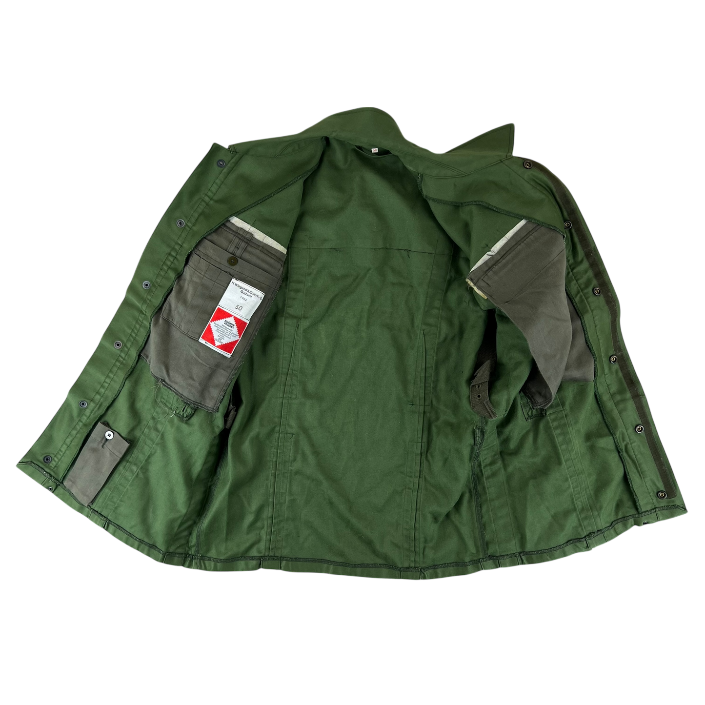 Swiss Air Force 80s Green Utility Jacket - Large