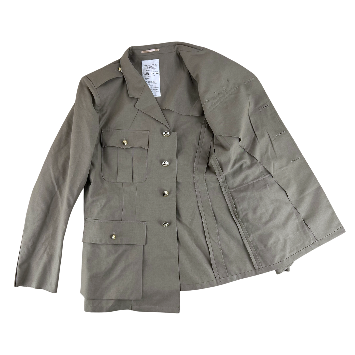 British RAF No. 6 Tropical Dress Jacket w/ Belt - Large 182/116