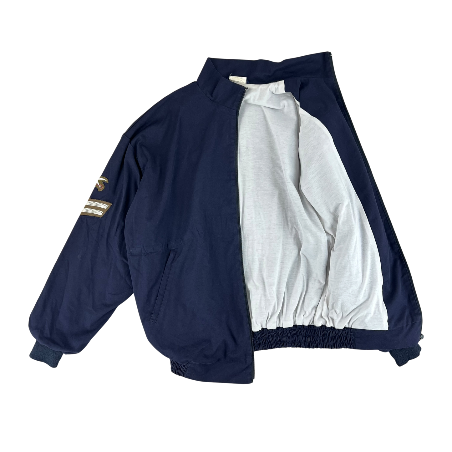 British Army / Tri-Services Navy Blue PTI Tracksuit Top Jacket - Large 180/108