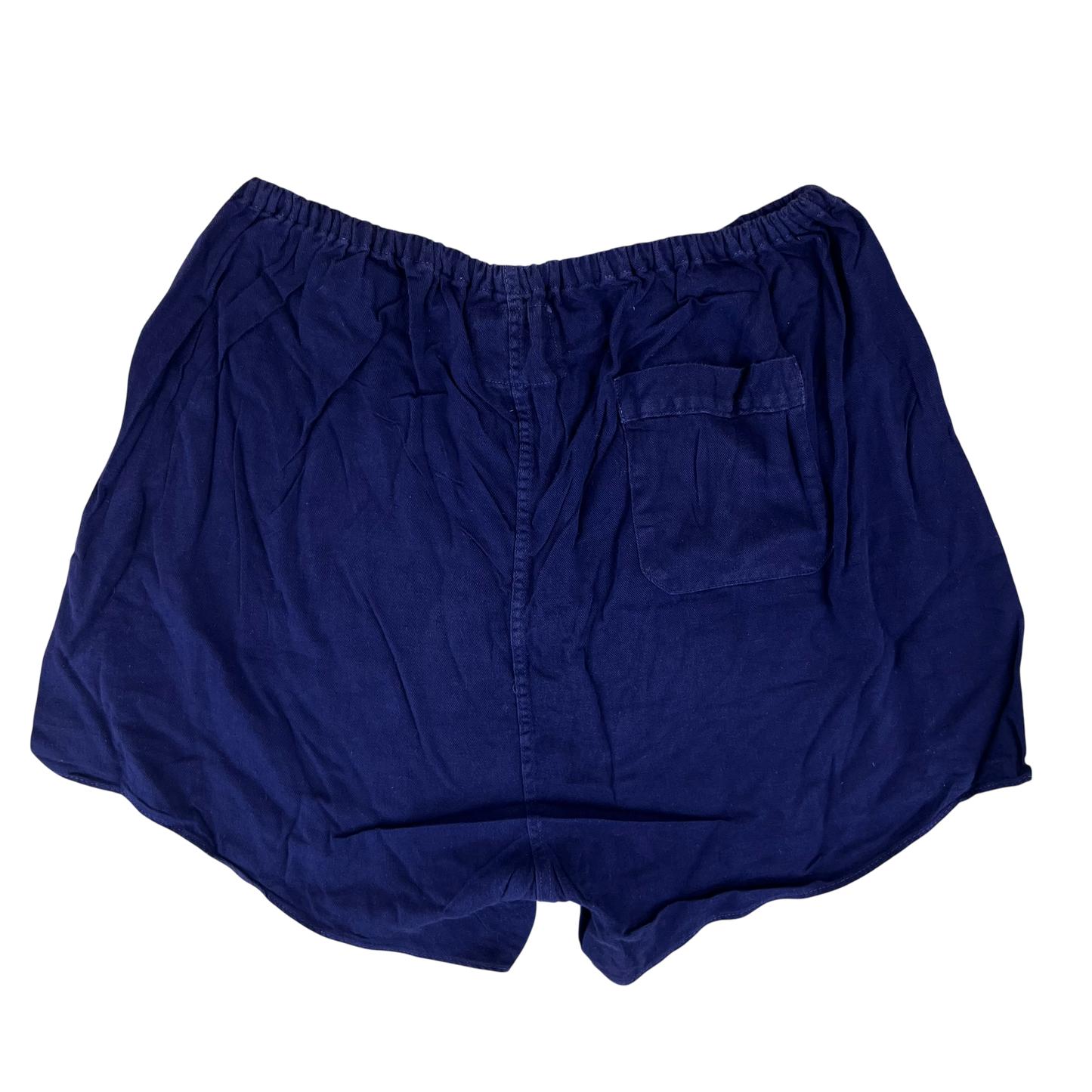 West German Army Cotton PT Navy Blue Swim Shorts - Medium