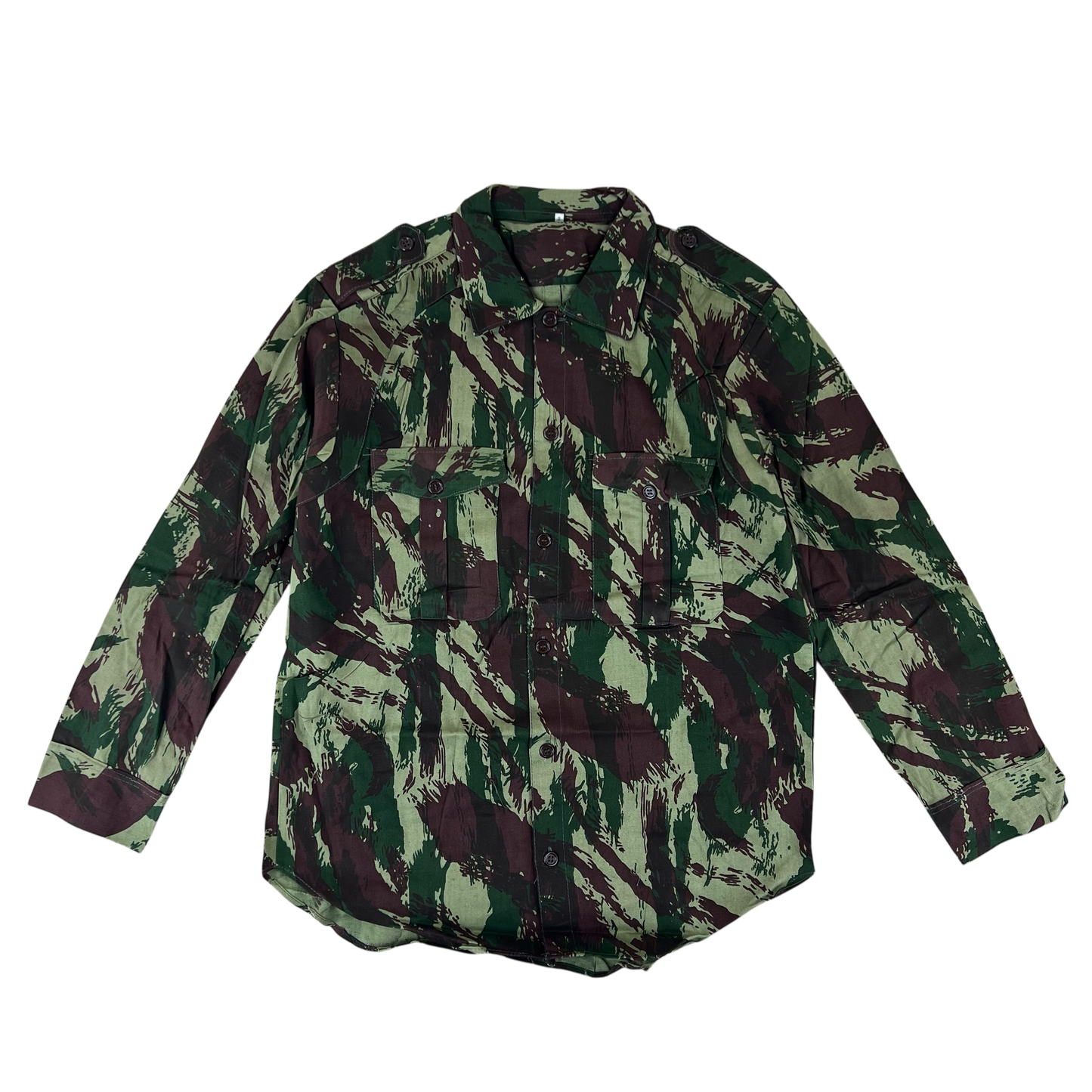 Portuguese Army M63 Lizard Camouflage Long Sleeve Shirt - Medium