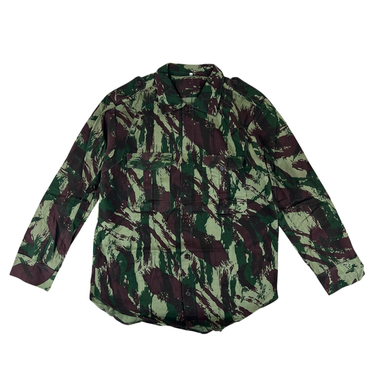 Portuguese Army M63 Lizard Camouflage Long Sleeve Shirt - Medium