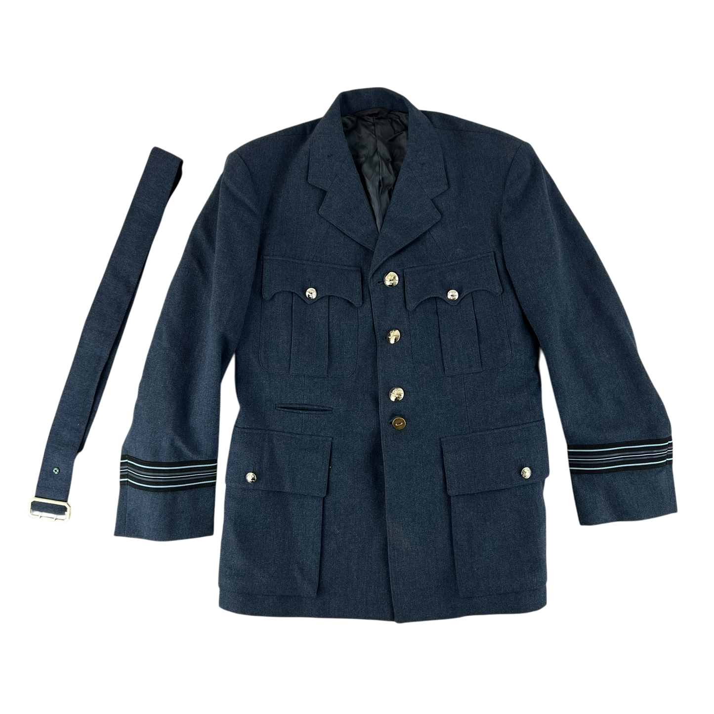 British Royal Air Force 70s No. 1 Dress Jacket w/ Belt - Medium