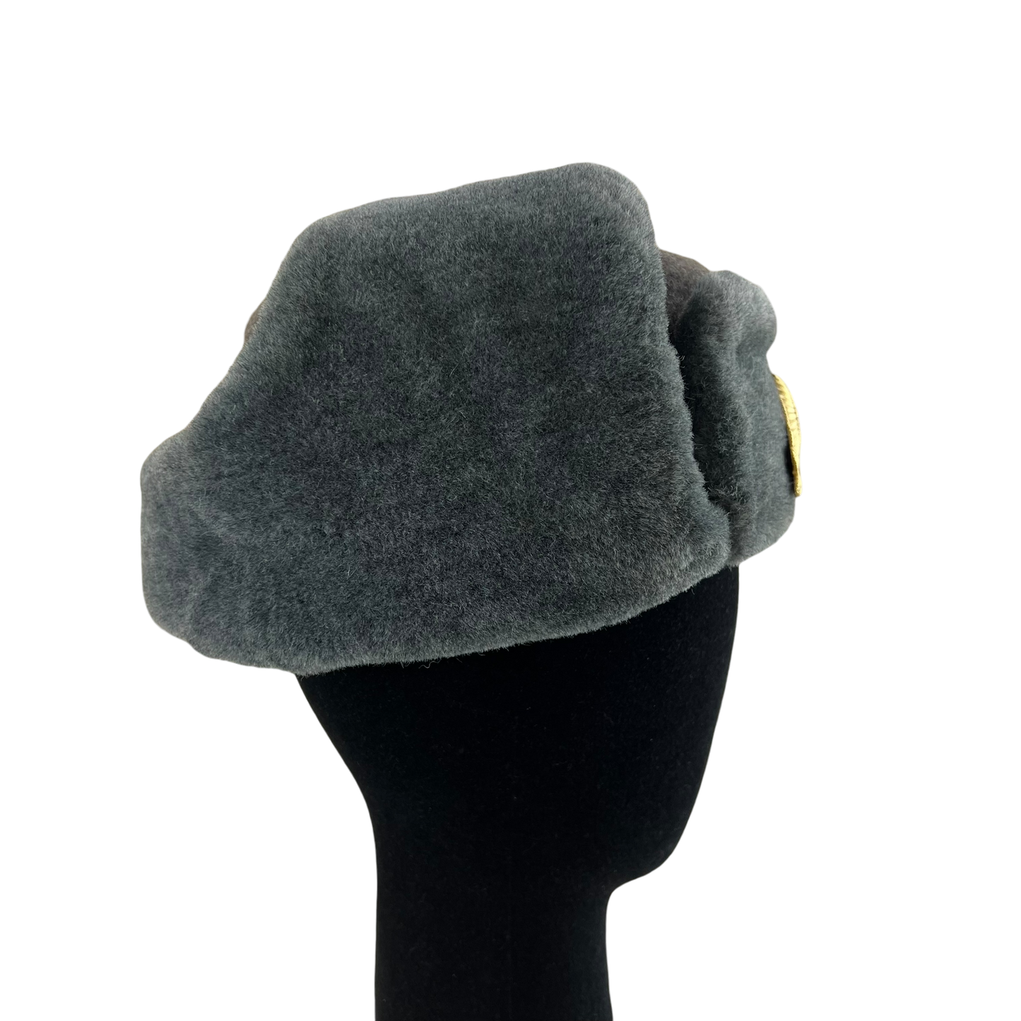 Soviet Red Army Officer's Grey Ushanka - Small