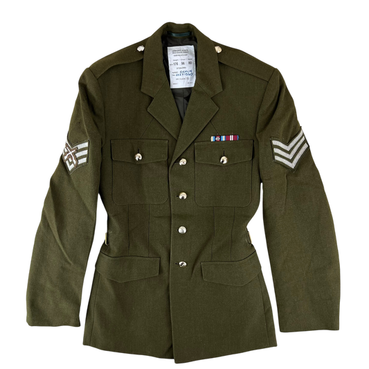 British Army 1980 Pattern No. 2 Olive Green Dress Jacket - Royal Signals - Medium 176/96
