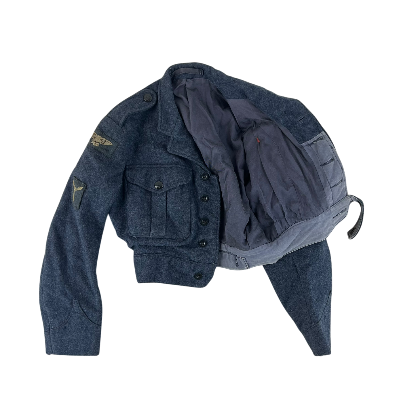 British RAF 60s Ike Battledress Blouse Jacket - WRAF - Medium SIZE 6