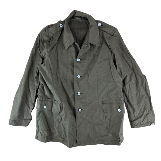 Swedish Army M40 "Grötrock" Brown Work Jacket - Large