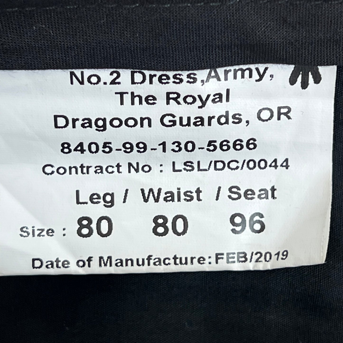British Army Royal Dragoon Guards No. 2 Dress Trousers - W32 L30