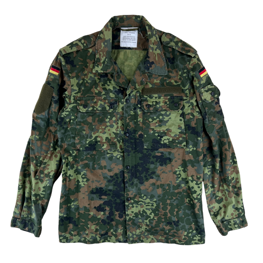 German Army Flecktarn Camouflage Long Sleeve Field Shirt - Large GrNr 13