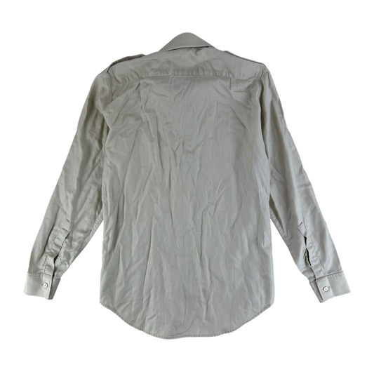 British Army Womens Fawn Shirt Long Sleeve - Small C32