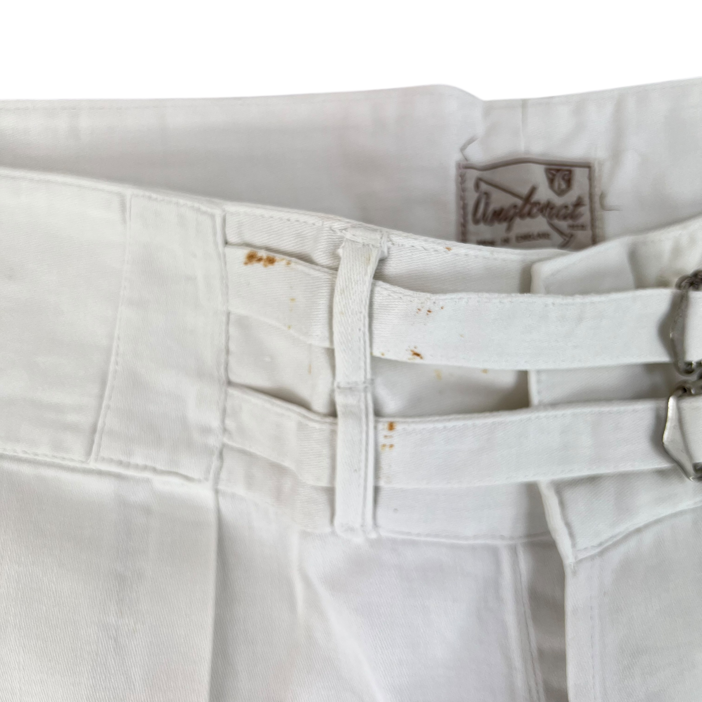 British Merchant Navy 50s Tropical White Shorts - W42