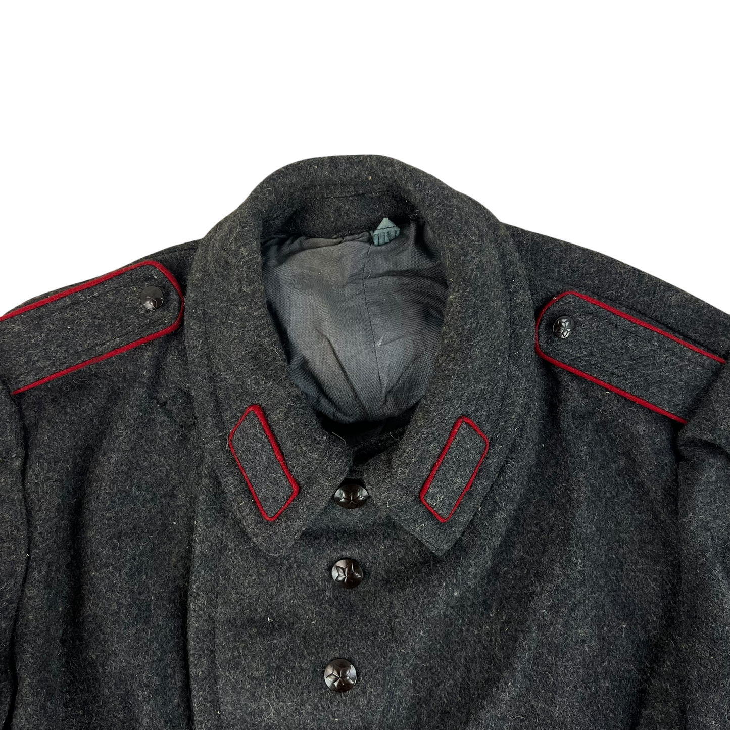 Bulgarian People's Army 70s Grey Wool Greatcoat - Medium