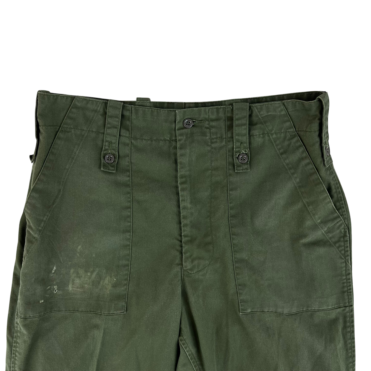 British Army Olive Green Fatigue Work Trousers - W34 L33