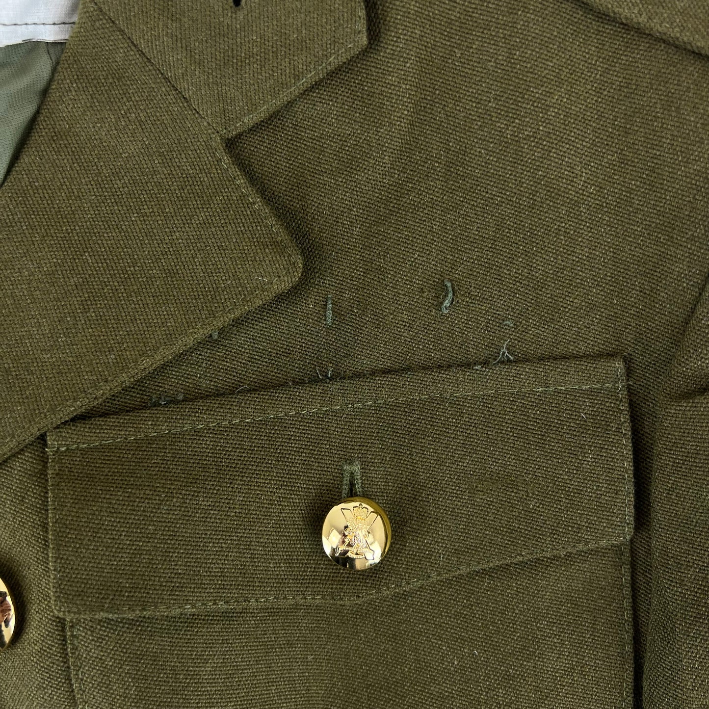 British Army 1980 Scottish Pattern No. 2 Olive Green Dress Jacket - Royal Regiment of Scotland - Medium 170/100