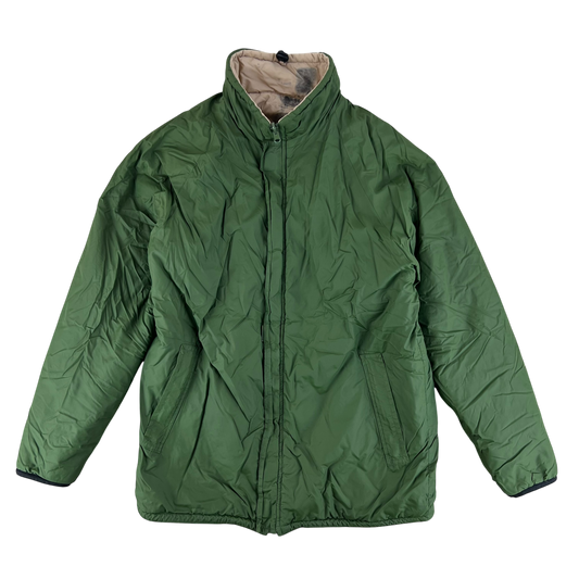 British Army Reversible Thermal Olive Green / Tan Quilted Jacket - Medium