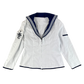 British Royal Navy Women's Class II White Jumper Sailor's Top - Small